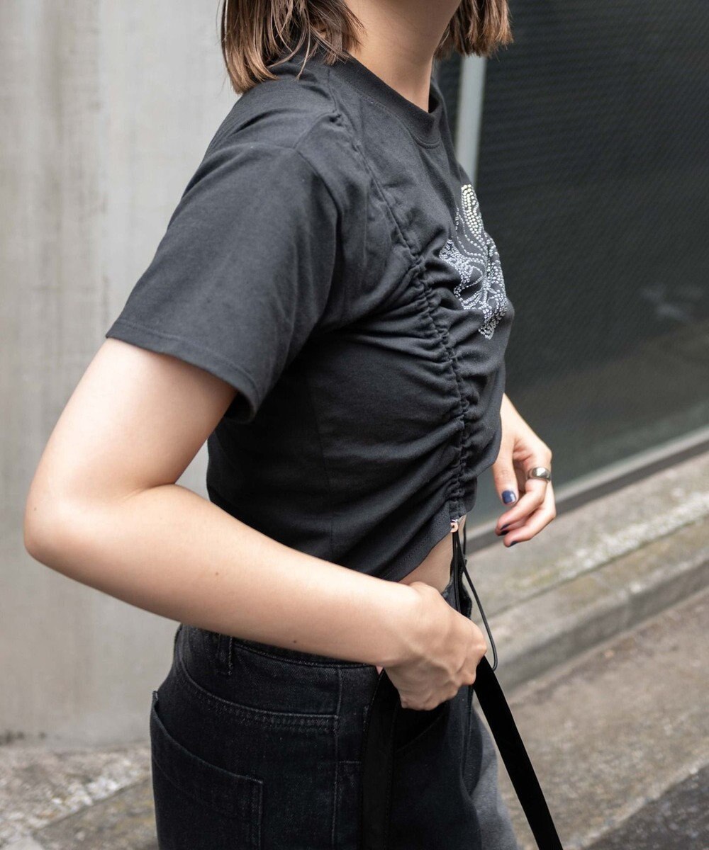 WEGO バタフライドロストラインストーンT 