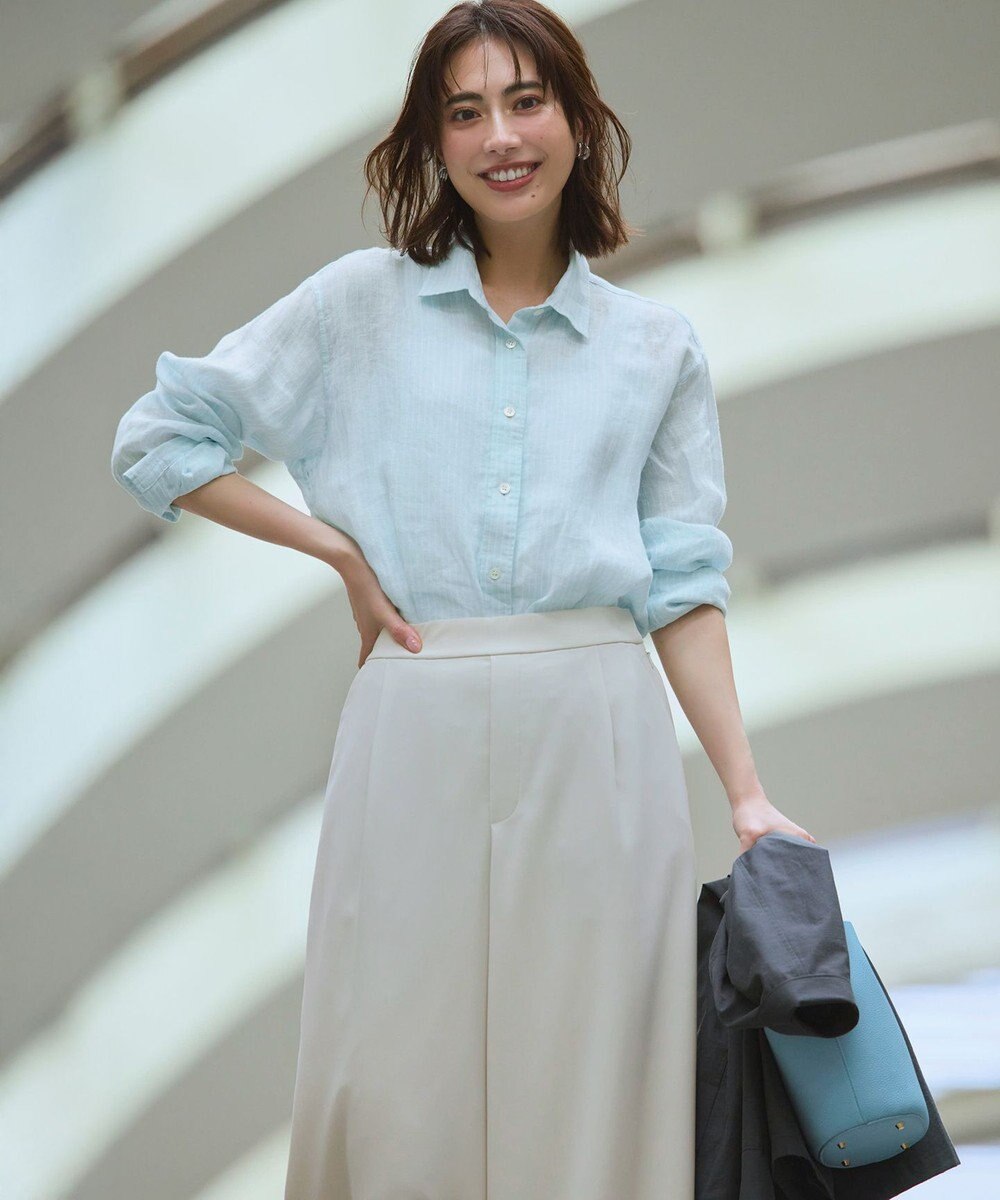 23区 【WEB&一部店舗限定】ストレッチジョーゼット ワイドパンツ 