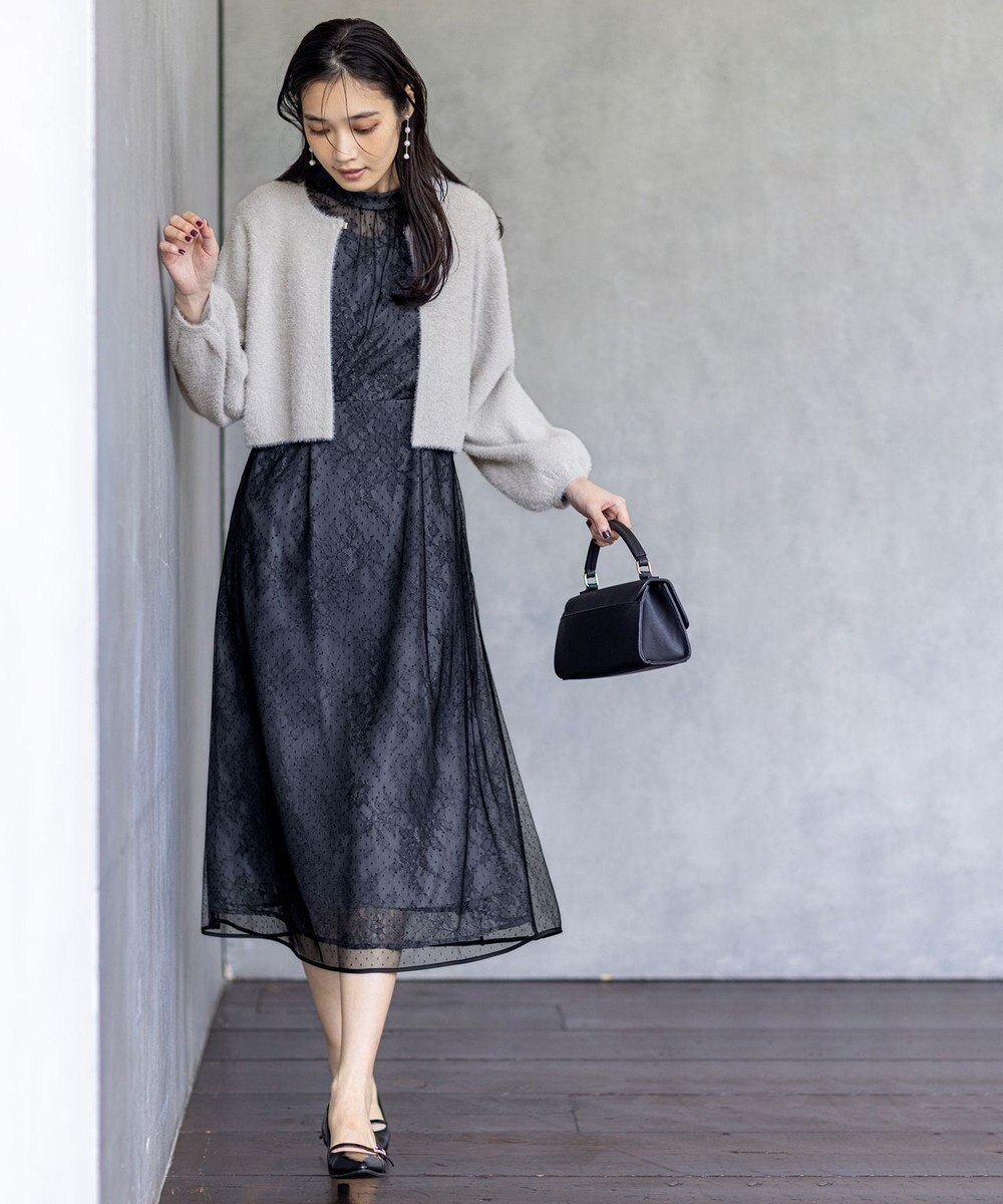 ANY SIS S 【洗える】フェザーボレロ カーディガン 