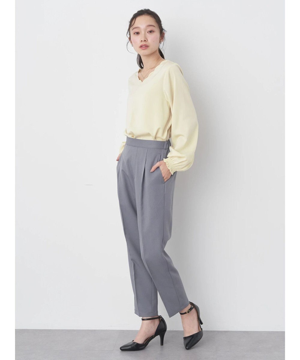 earth music&ecology スカラップブラウス 