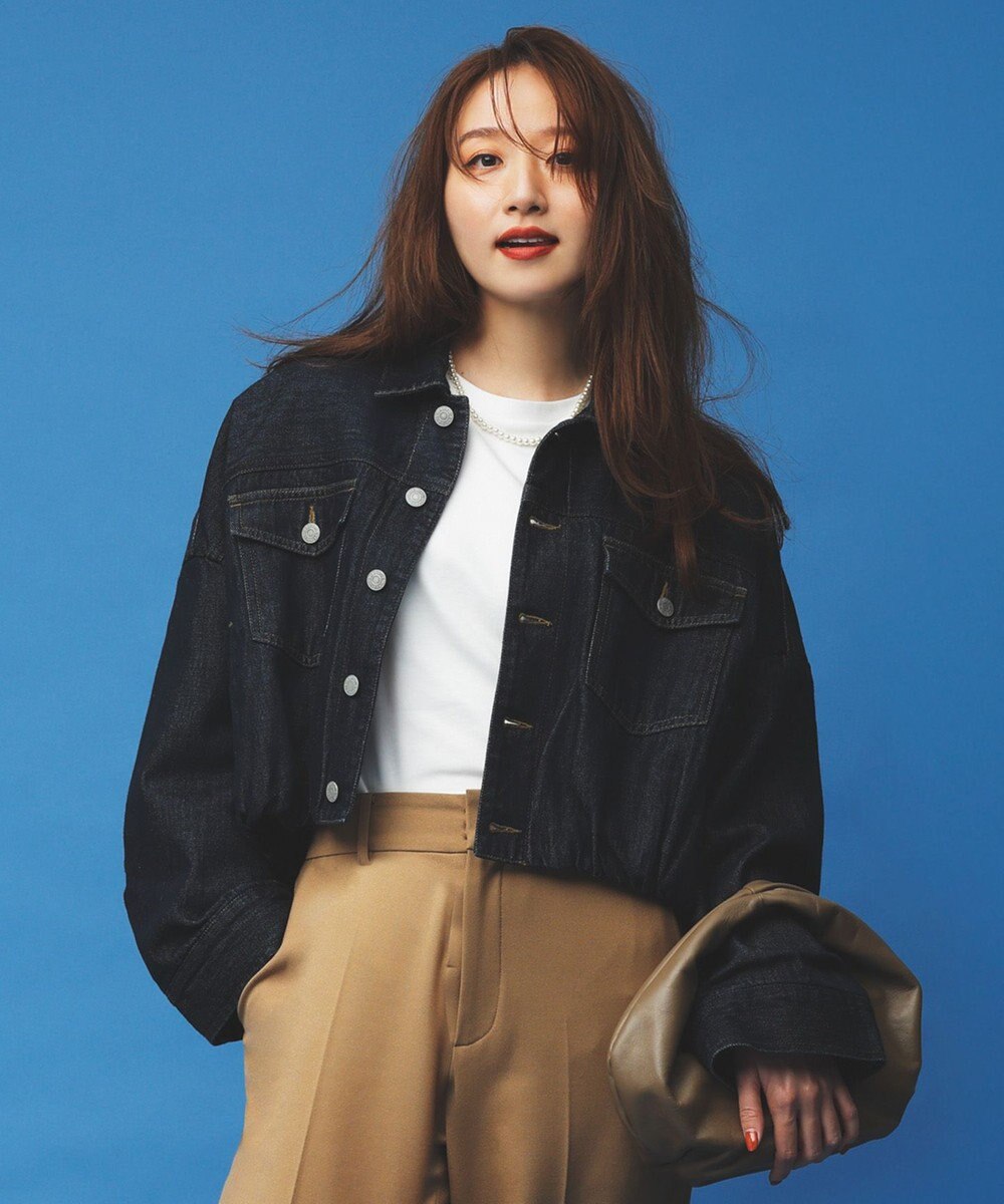 NAVE 【ReNAVE・洗える/中綿】ライトデニム ブルゾン 