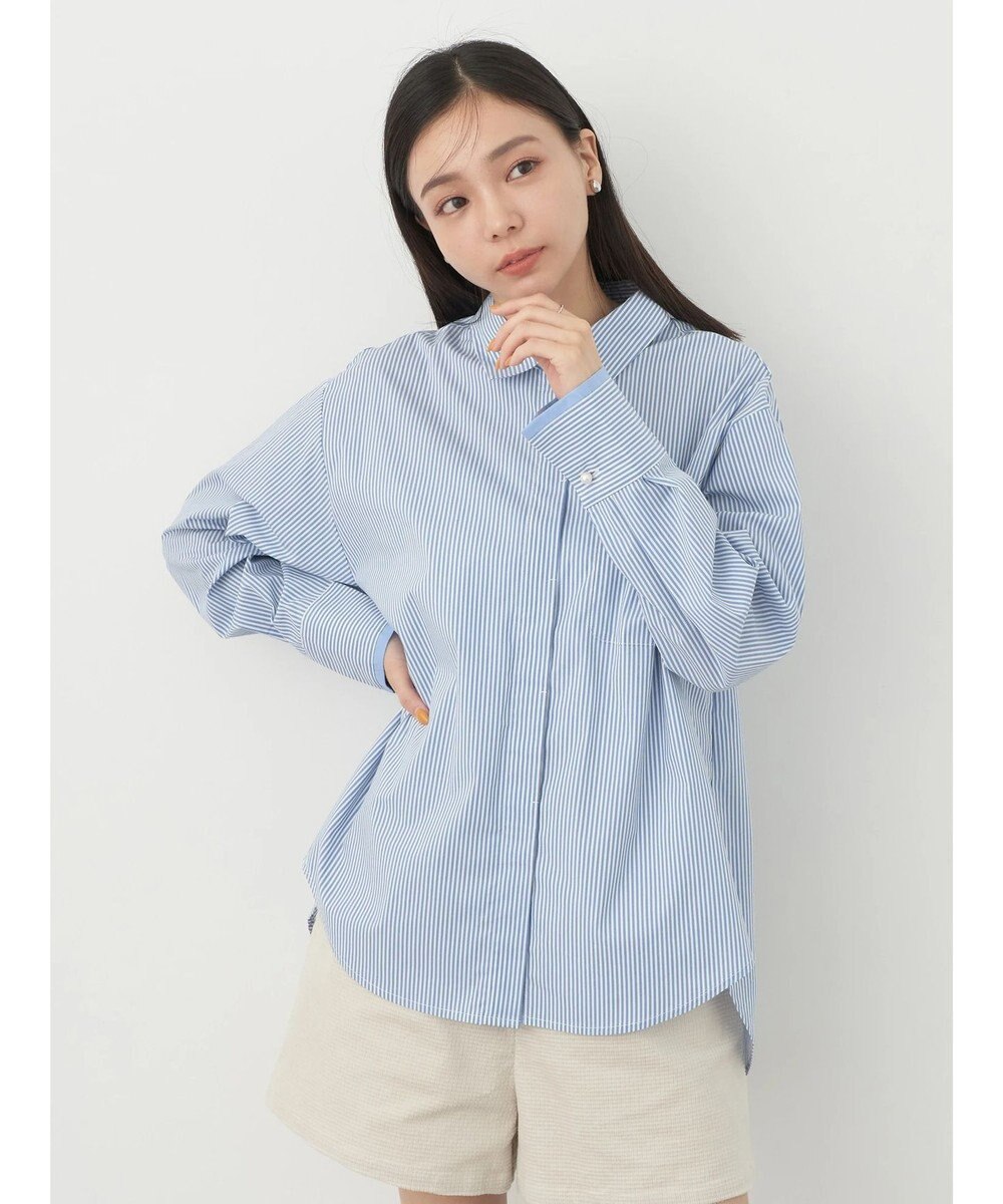 earth music&ecology パールボタンシャツ 