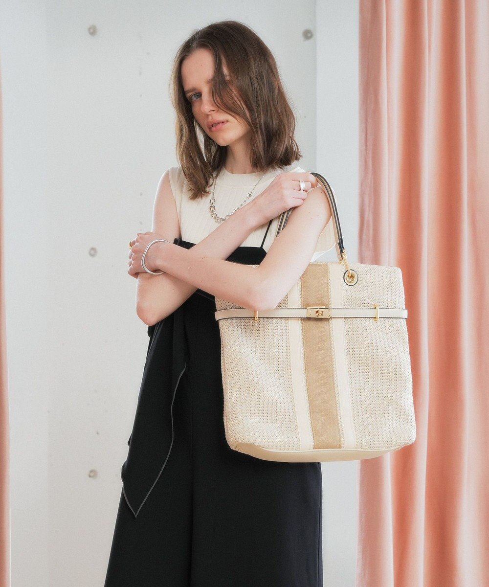 YECCA VECCA 【A4対応】2wayライントートバッグ 