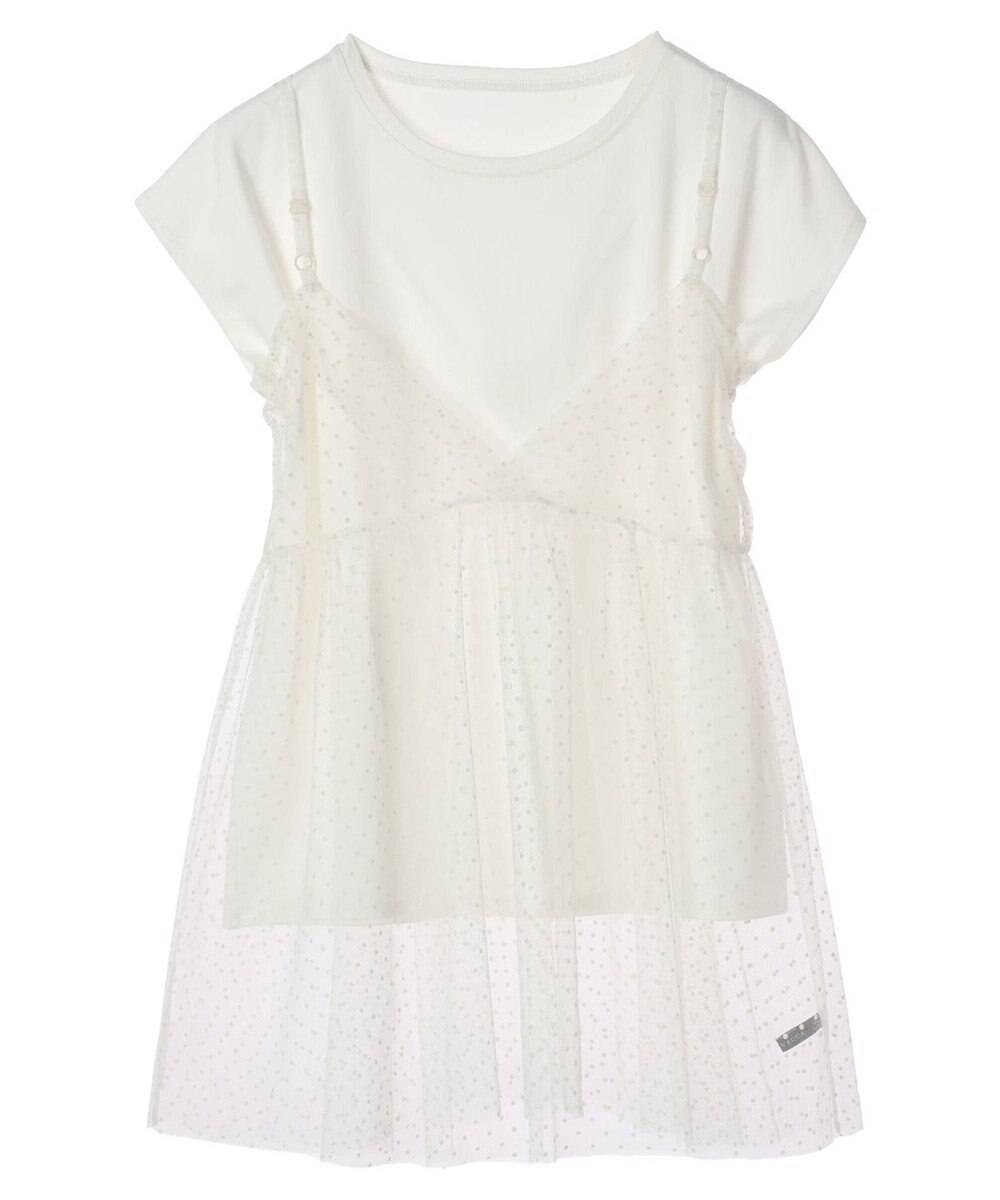 YECCA VECCA 【2点SET】マルチwayチュールオーバーキャミSET/Tee 