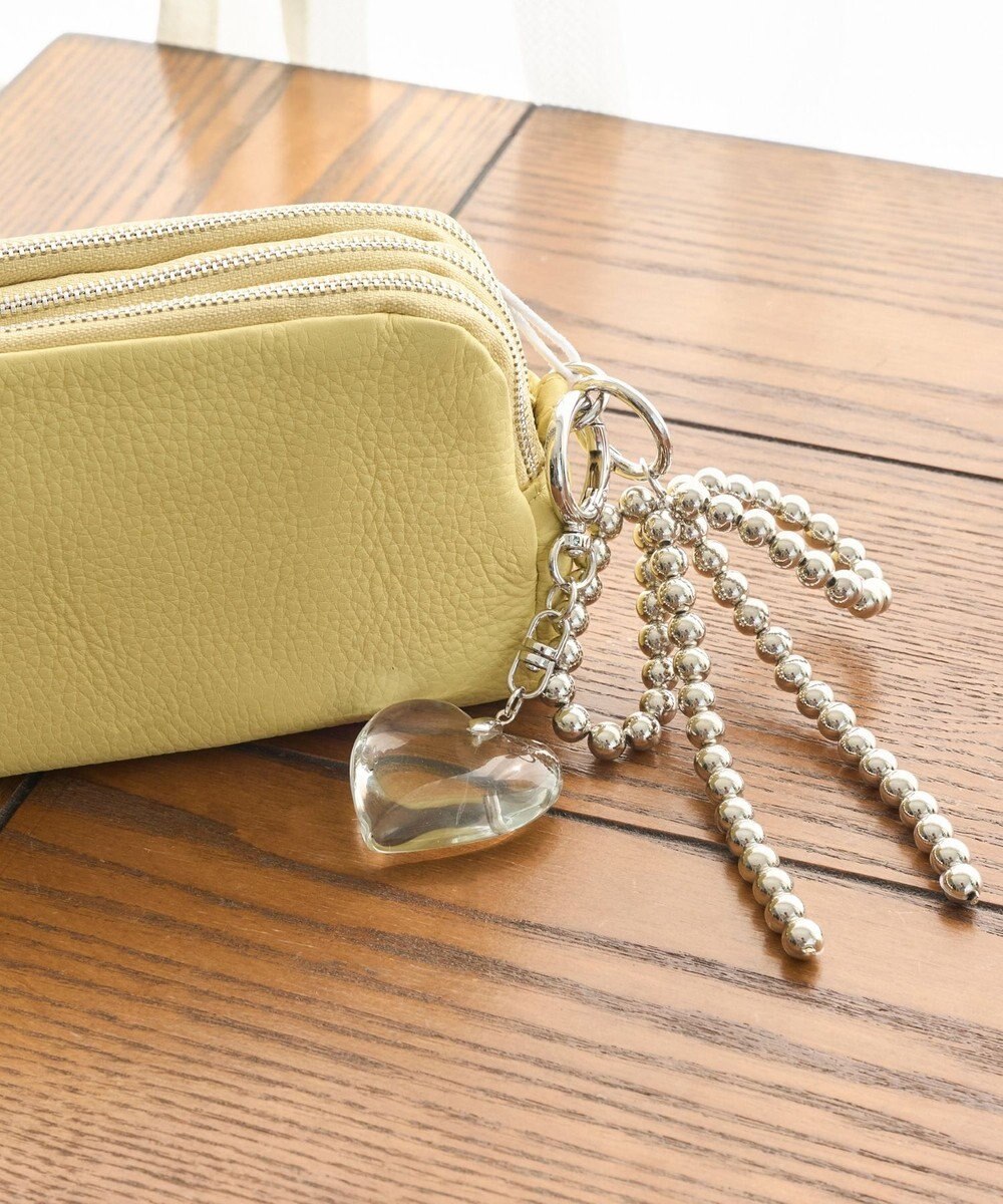 Phoebe シルバーボールリボンバッグチャーム 