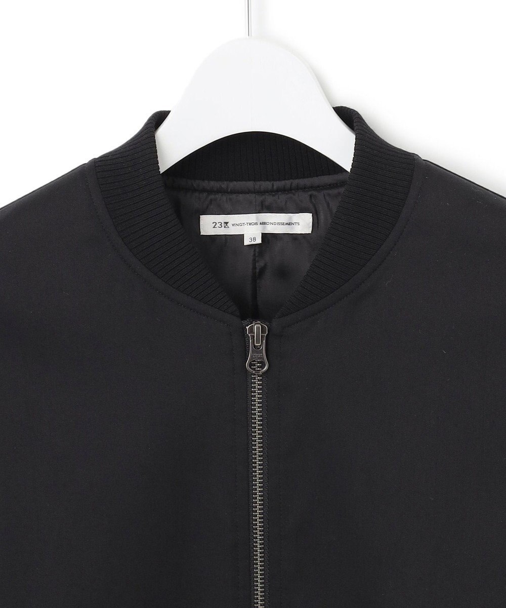 23区 【洗える】テンセルナイロンストレッチ MA-1 ブルゾン 