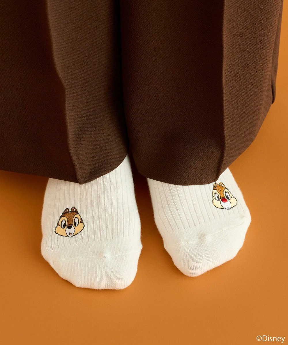 earth music&ecology 【予約】Disney/アソート刺繍入り靴下 