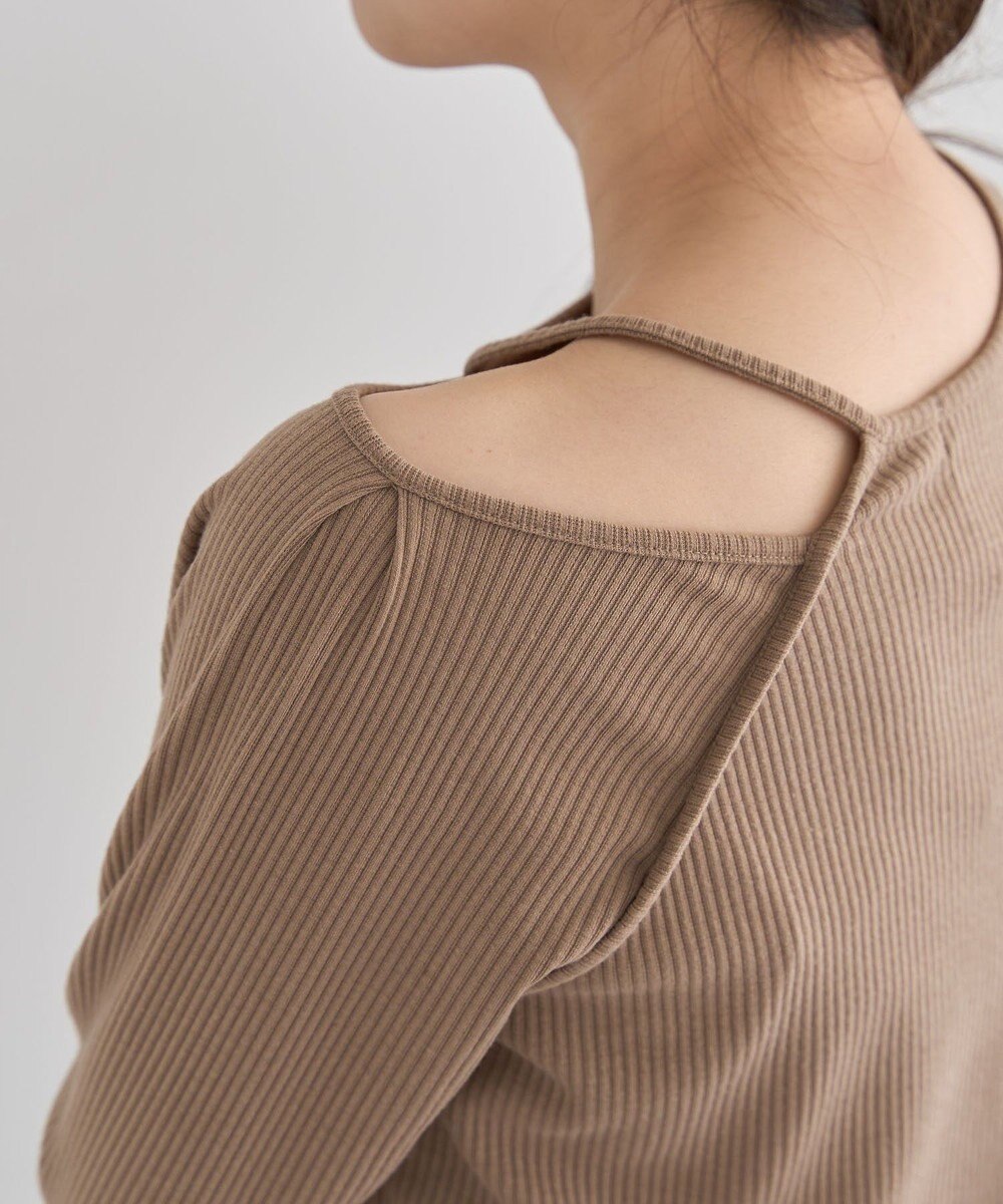 Green Parks ５分袖テレコリブプルオーバー 