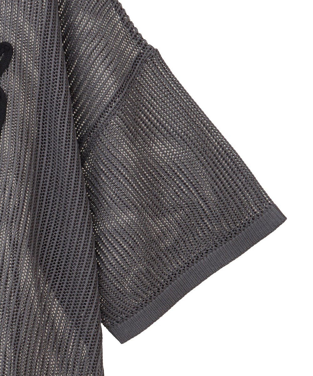 Green Parks テープロゴ透かしニットプルオーバーⅡ 