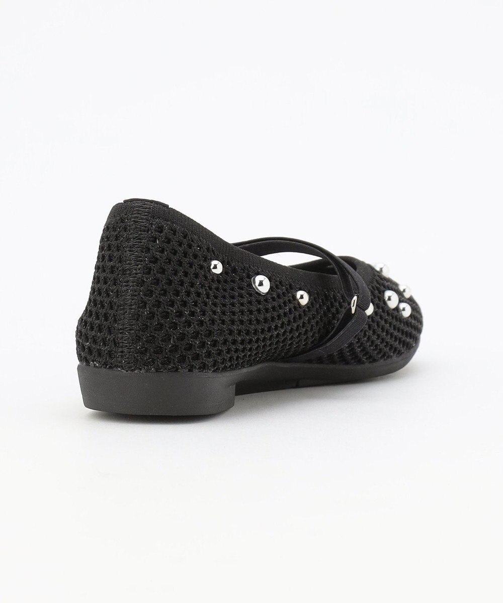 steppi ラウンドメッシュスタッズパンプス 