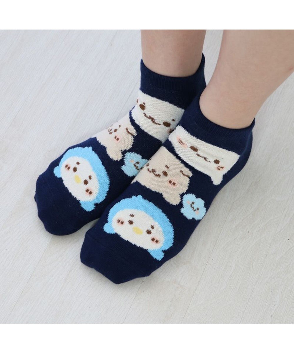 Mother garden しろたん スニーカー丈ソックス 3足セット 21~24cm 《顔ぼんアイス/お友達カラフル/お友達フェイス》 