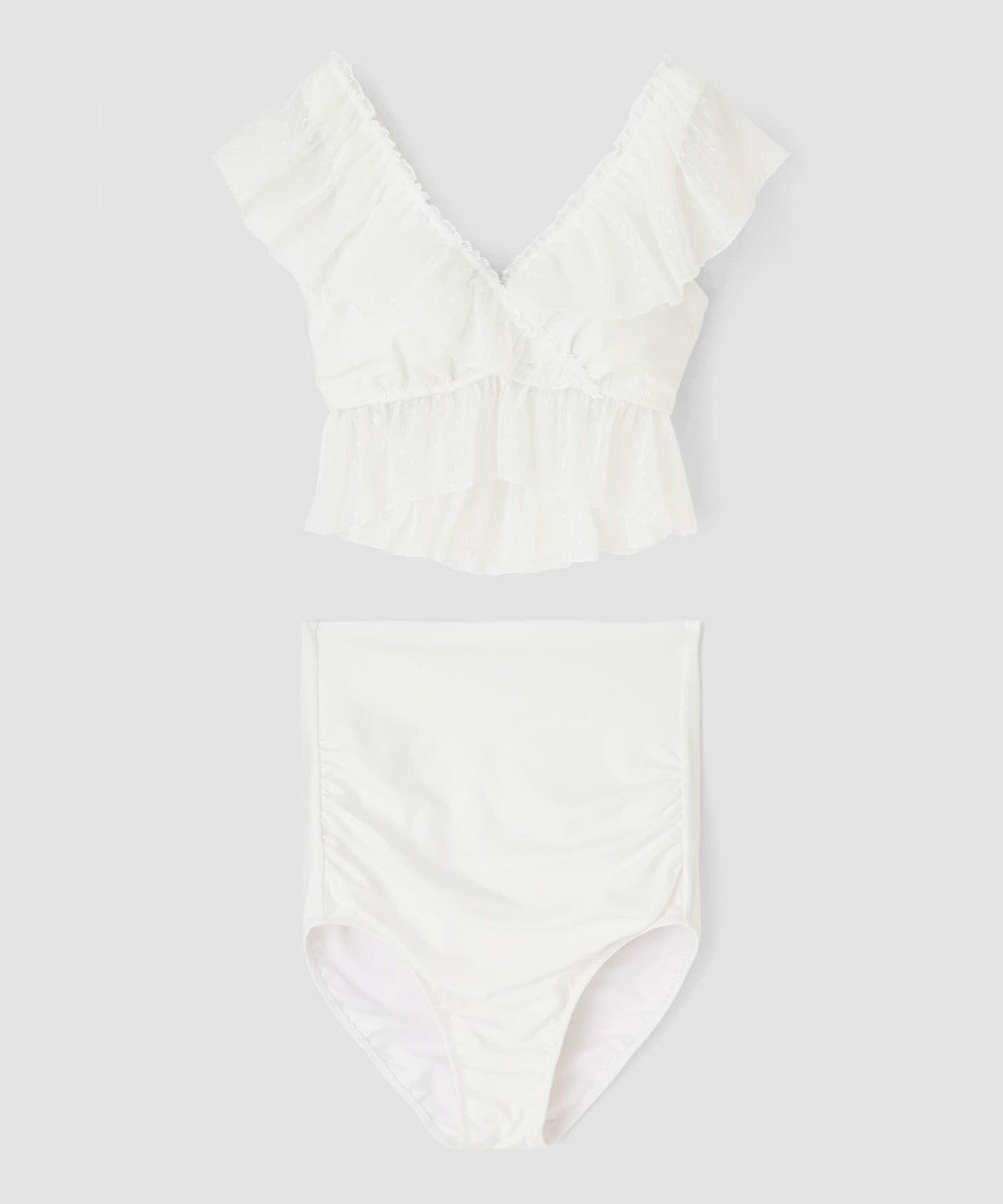 San-ai Resort（三愛水着楽園） 【San-ai Resort×PEACH　JOHNコラボ】【ナイスバディ水着】フリルワイヤービキニ　9M・11L　【San-ai Resort（サンアイリゾート）】 