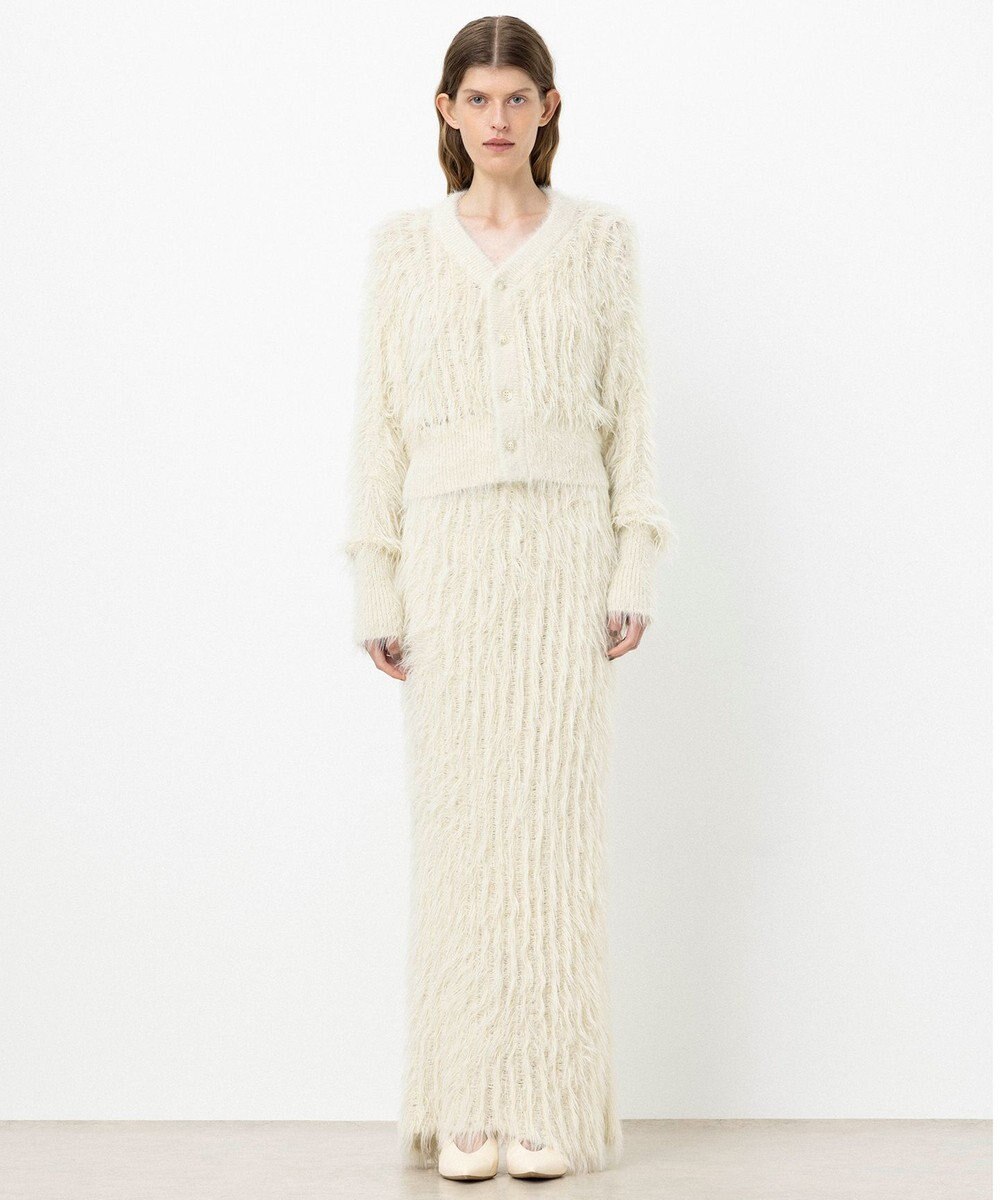 NAVE 【ReNAVE・洗える】メルティーシャギーニット カーディガン 