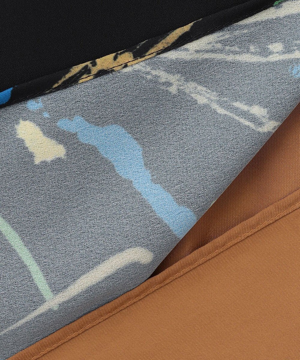 ICB 【Saki Tanakaさんコラボ】コラボプリント ノースリーブブラウス 