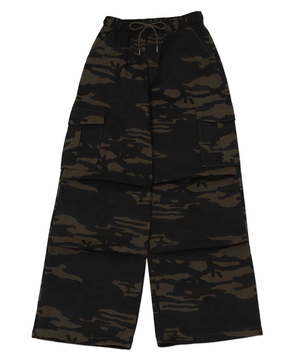 WEGO 【ウエストゴム/XSSMサイズ展開】ツイルイージーカーゴパンツ 