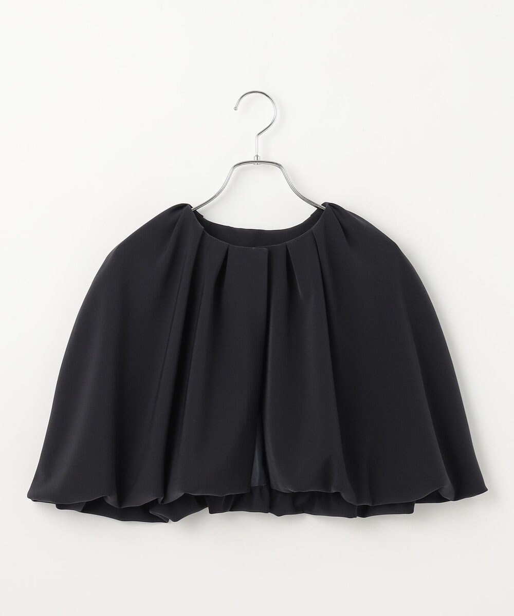 #Newans ＜亀恭子さんコラボ＞取り外し可能ケープ付きペプラムブラウス 
