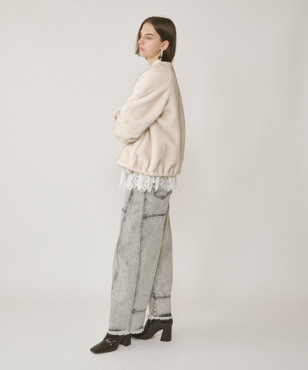 GRACE CONTINENTAL フェイクミンクファーブルゾン 