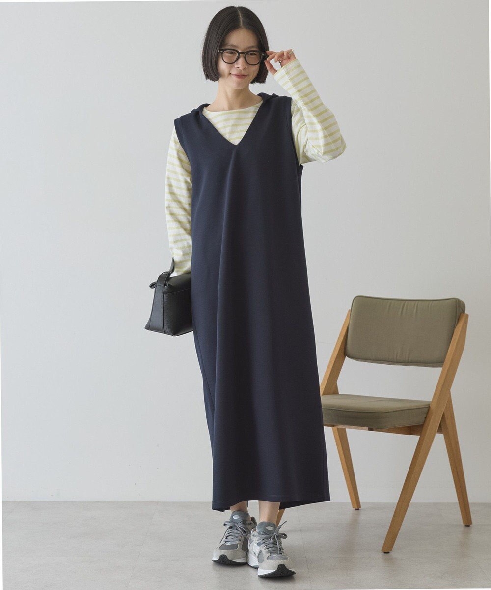 AMERICAN HOLIC スキッパーポンチパーカーワンピース 