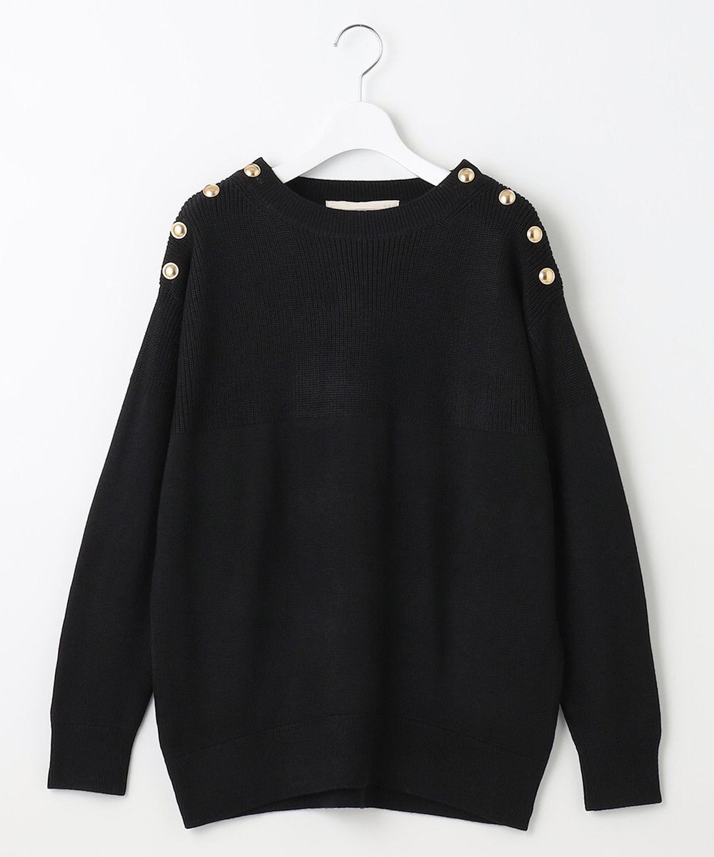 自由区 【洗える】ウールミックス フレンチマリン風ニット 