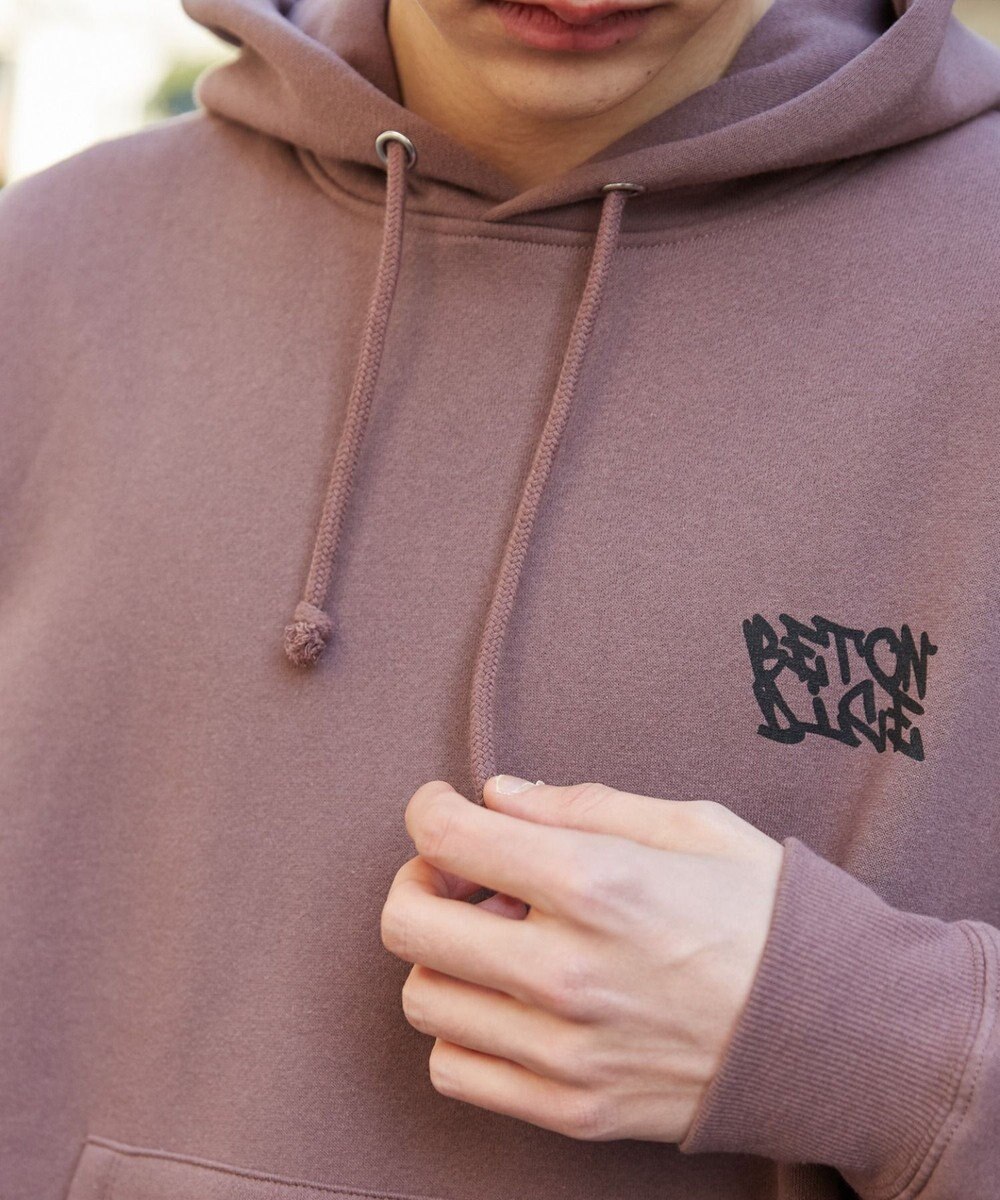 WEGO 【裏起毛/ユニセックス着用ITEM】リラックスフィットグラフィックパーカー 