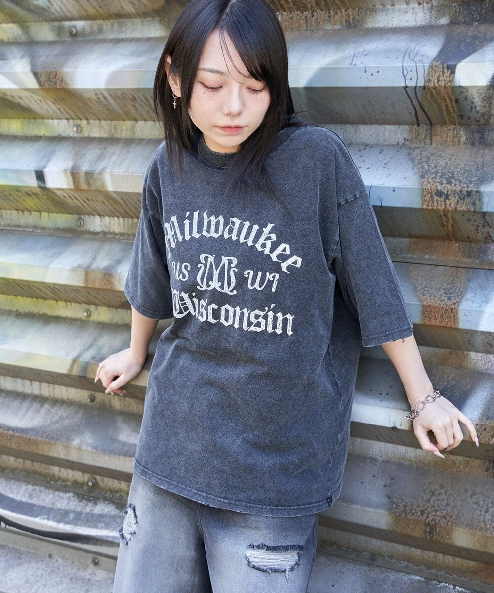 WEGO 【ユニセックス着用ITEM/MLサイズ展開】ブリーチヴィンテージグラフィックT（SS） 