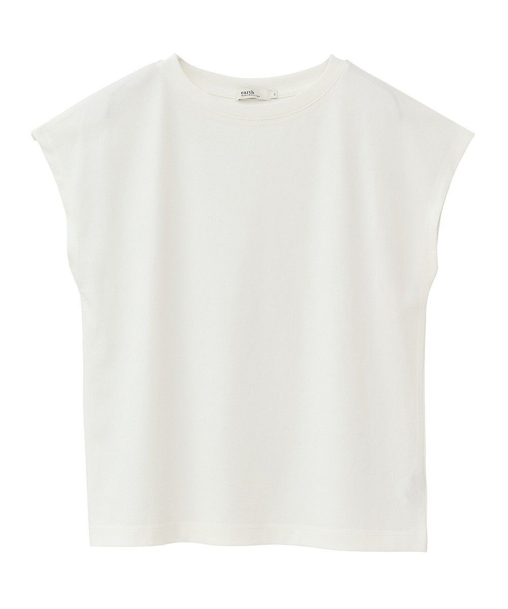 earth music&ecology 【接触冷感/洗濯機可】フレンチＴ 