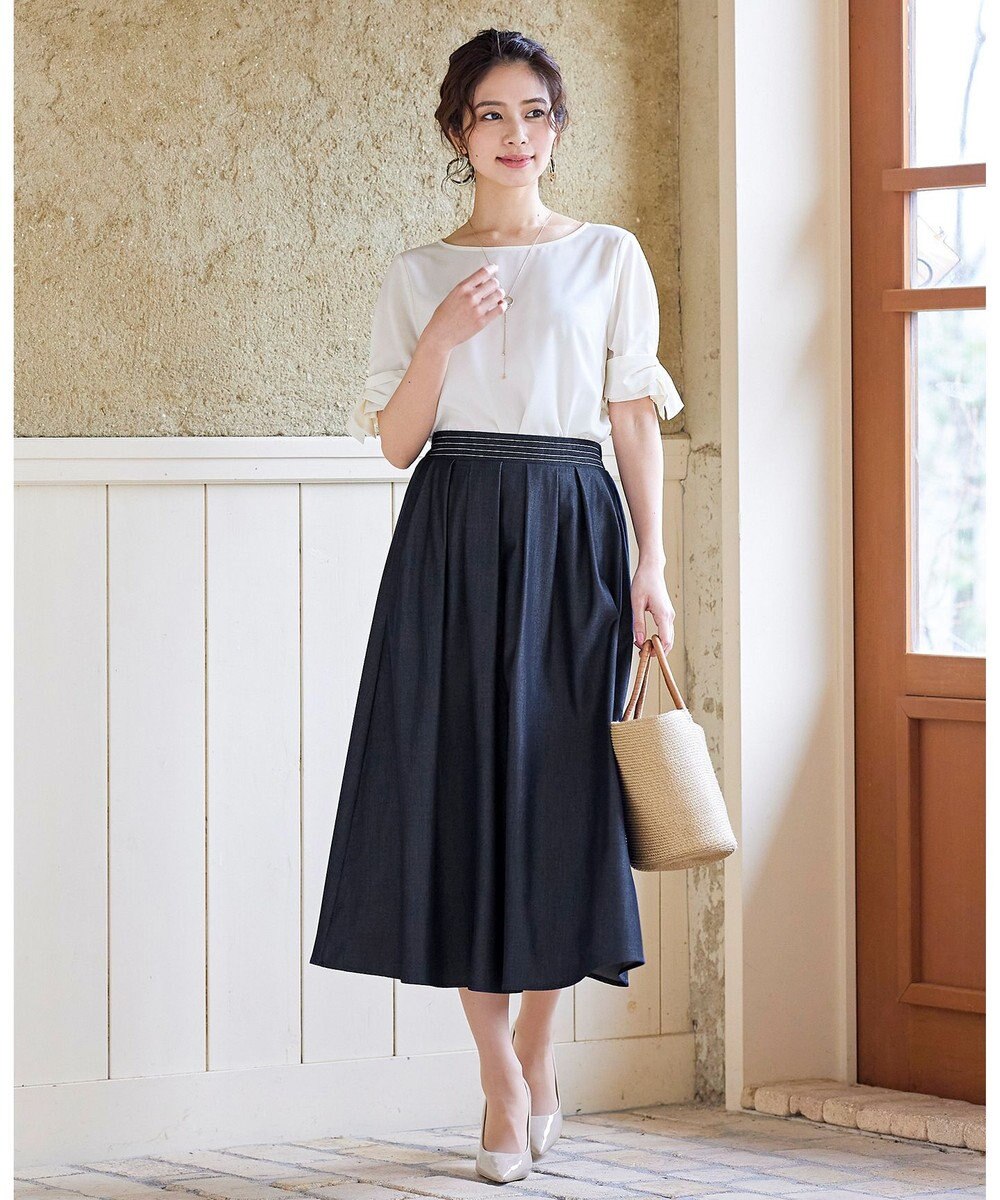 洗える 大人の為のきれいめデニムロングスカート Tiaclasse ファッション通販 公式通販 オンワード クローゼット