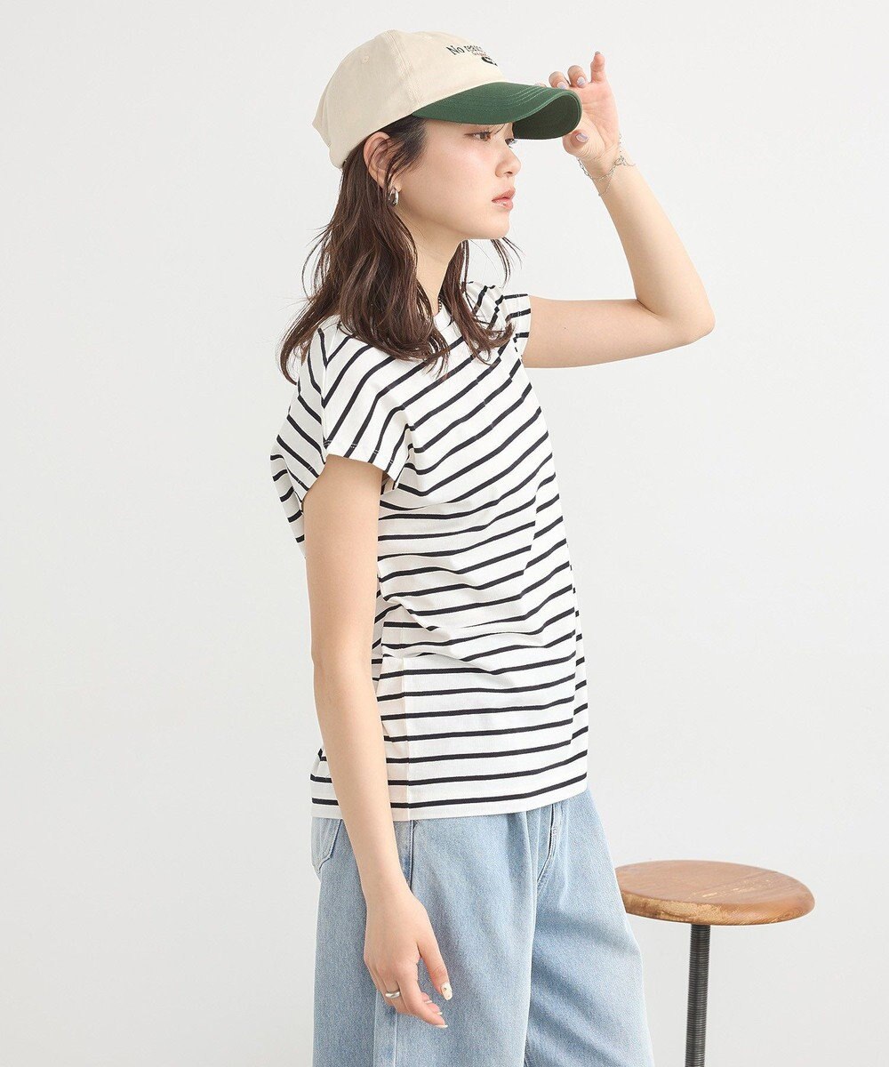 earth music&ecology 【接触冷感/洗濯機可】フレンチＴ 