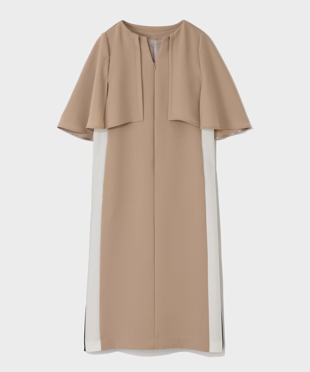 GRACE CONTINENTAL ケープレイヤードドレス 