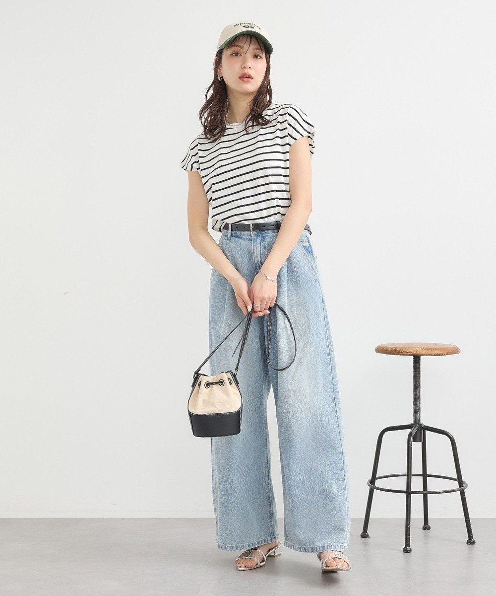 earth music&ecology 【接触冷感/洗濯機可】フレンチＴ 