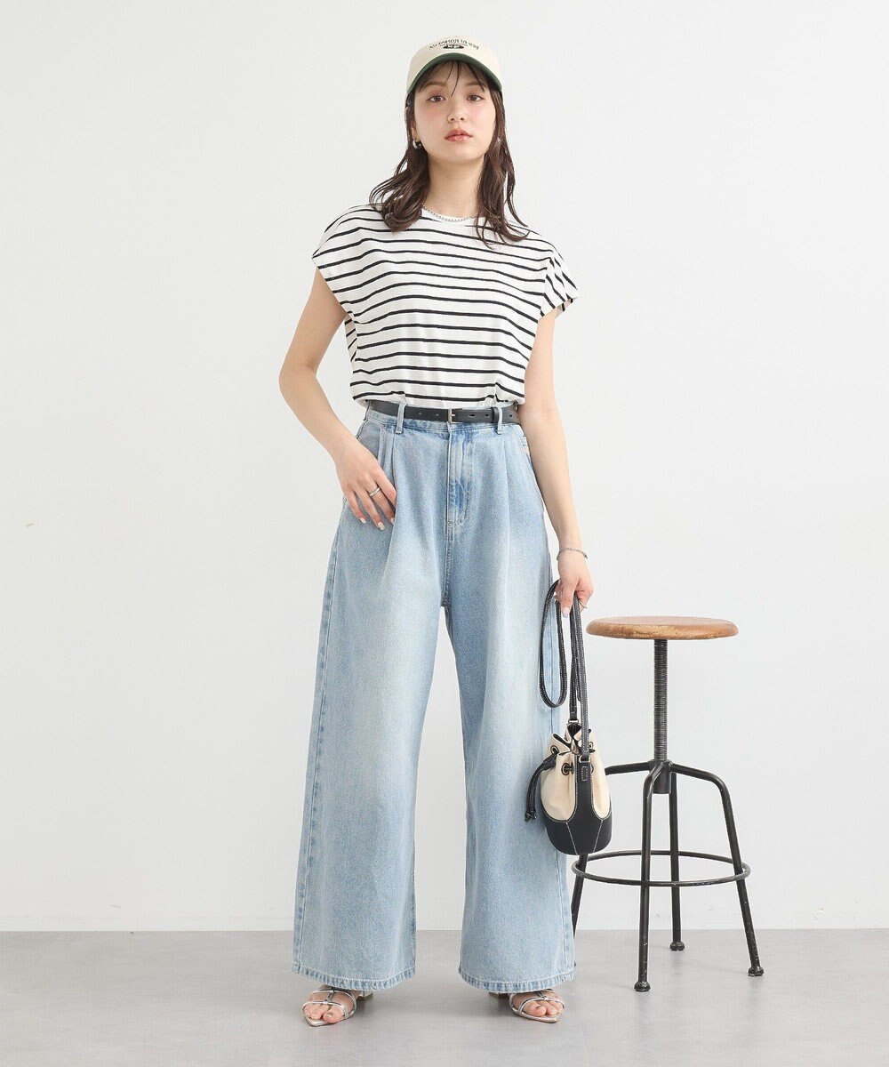 earth music&ecology 【接触冷感/洗濯機可】フレンチＴ 