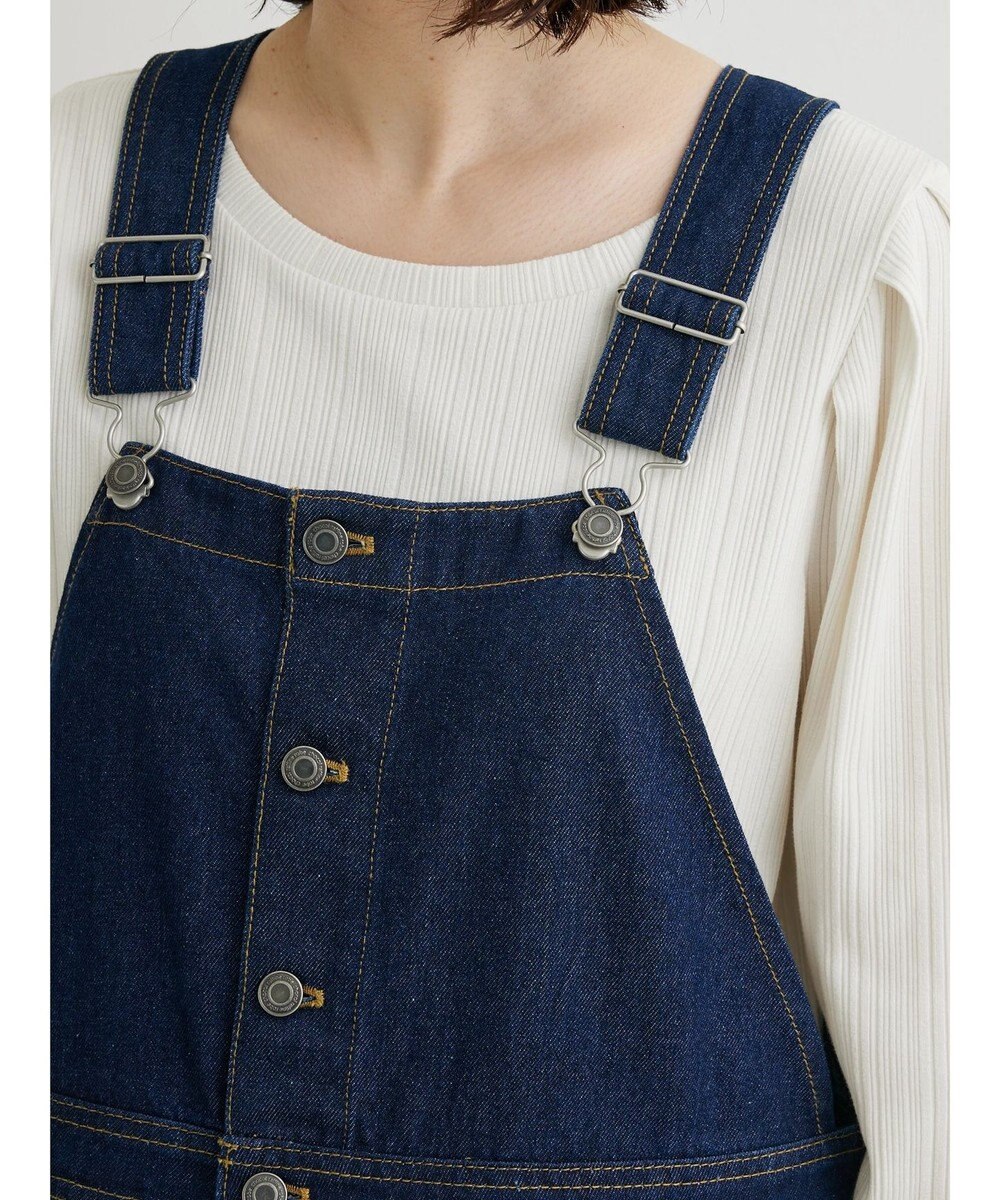 Green Parks デニムサロペットスカート 