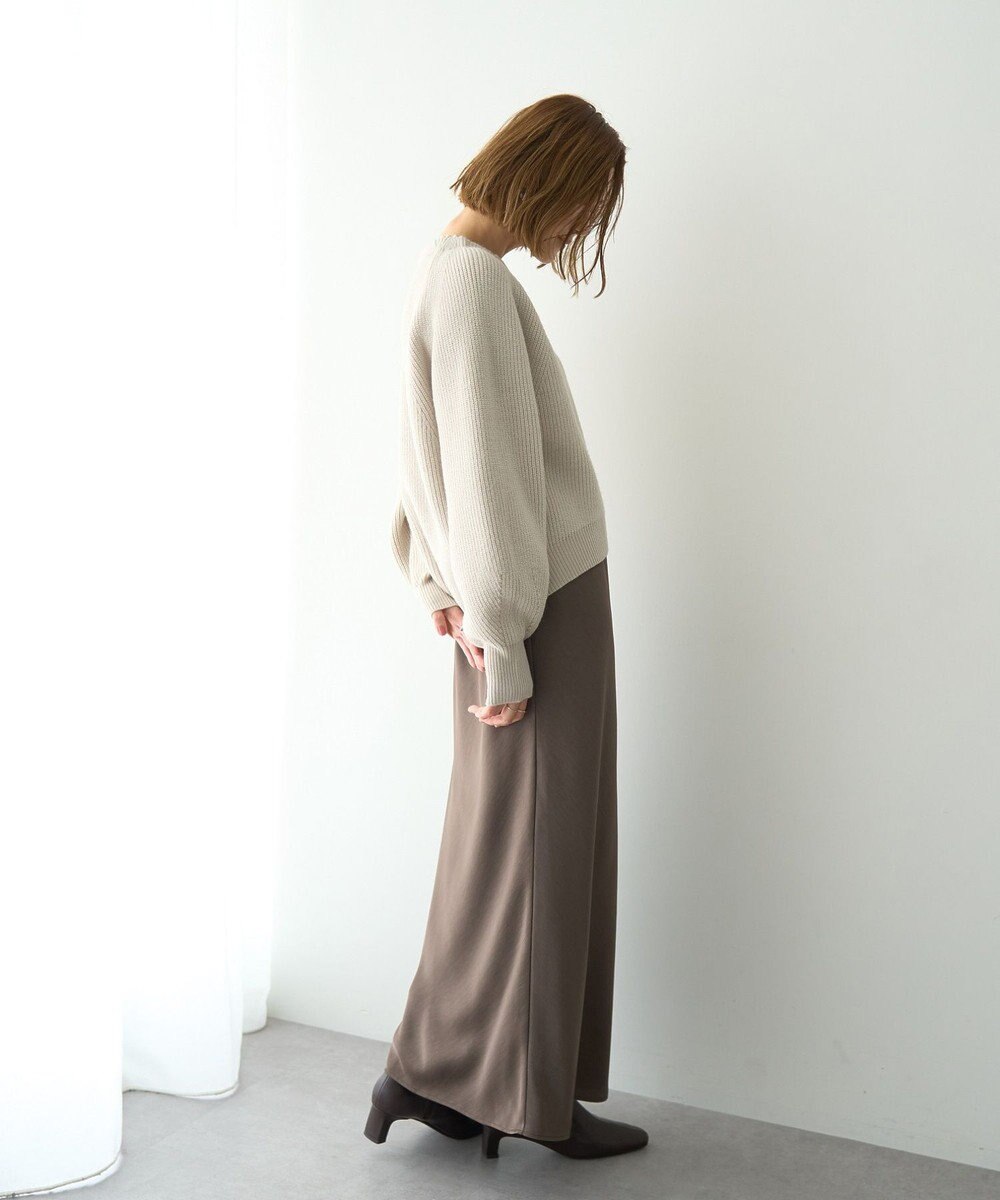 YECCA VECCA パールネックニット 