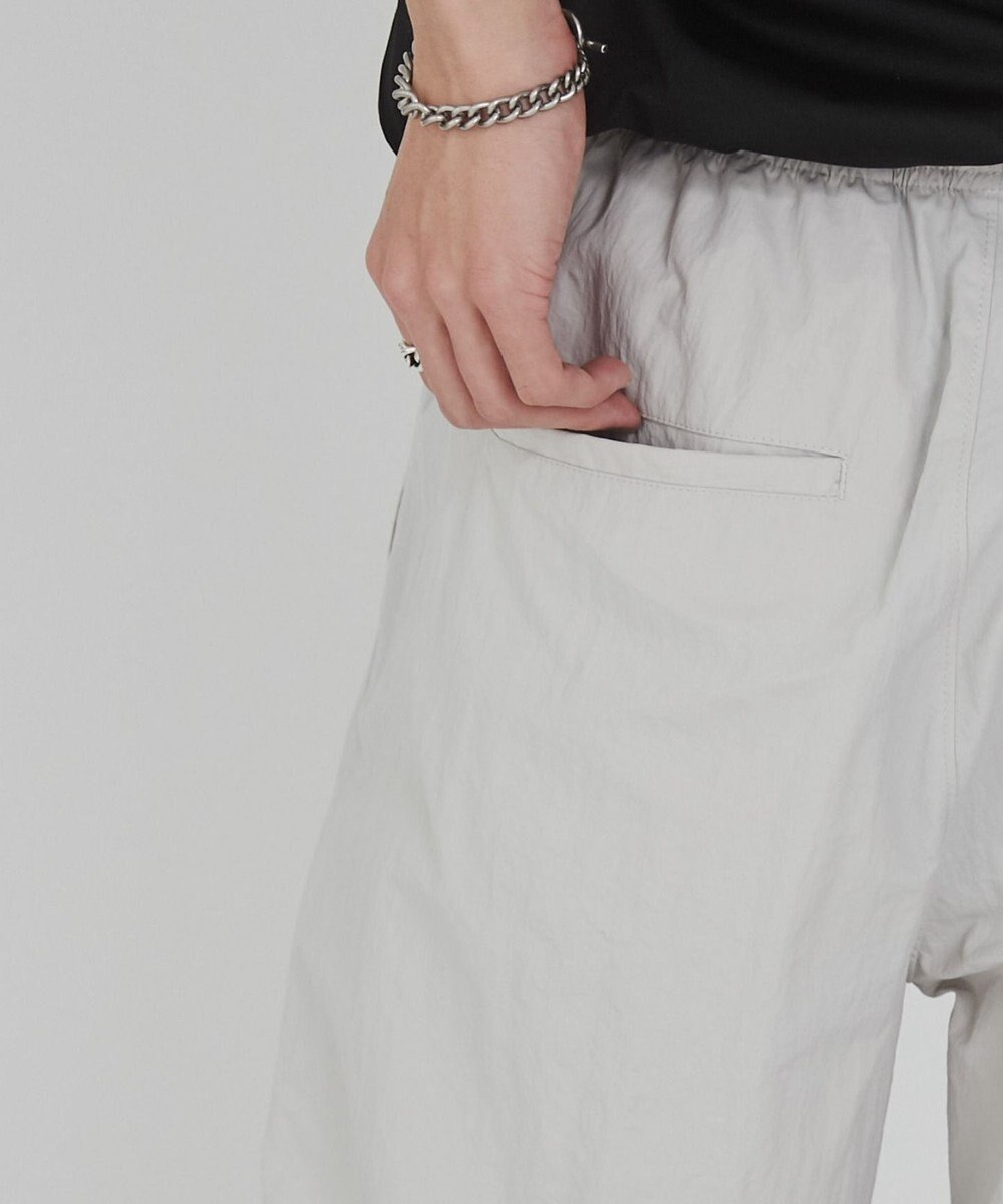 WEGO 【ウエストゴム/撥水/洗濯機可】ナイロンイージーパンツ 