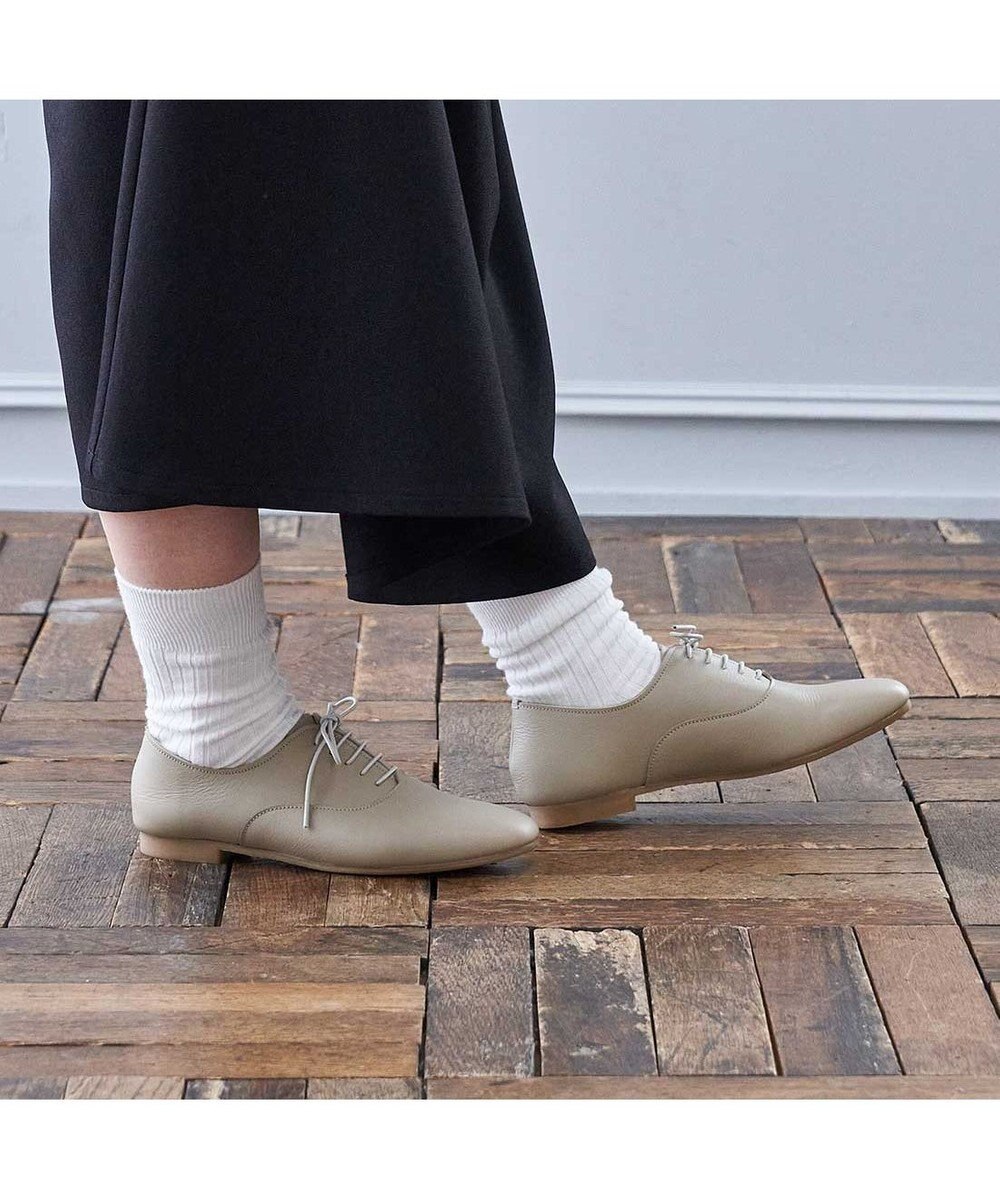 ing <ing>【WEB限定】ゴム紐レースアップシューズ 