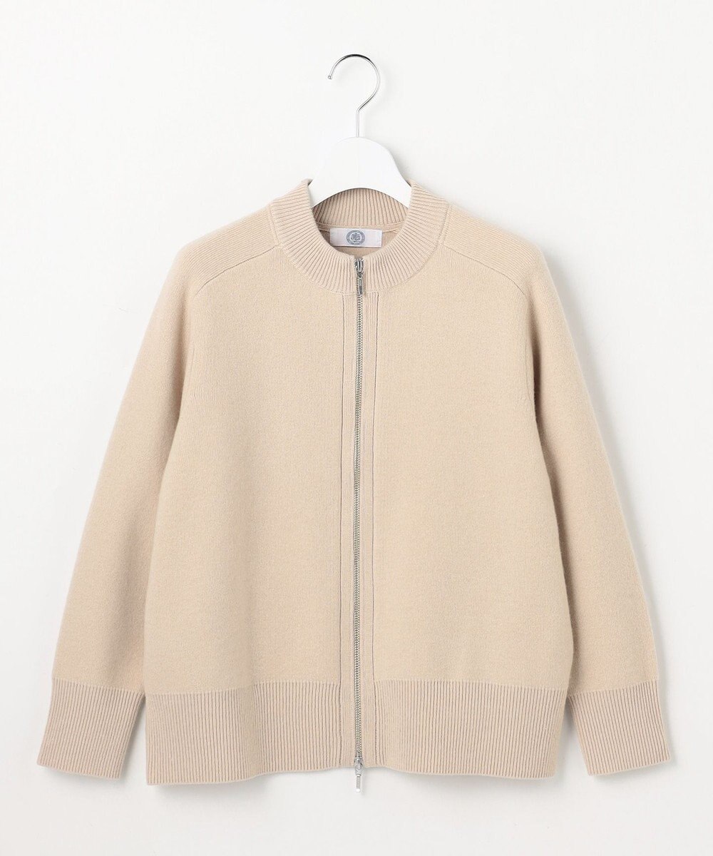 J.PRESS LADIES L CAT ジップアップ ブルゾン ニット 