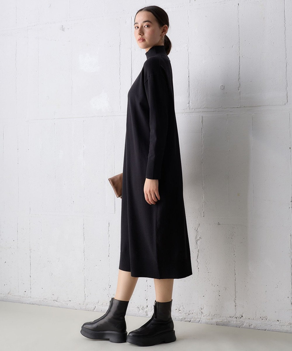 Louis Vuitton ショートスリーブハイネックフィットドレス 黒 - ワンピース
