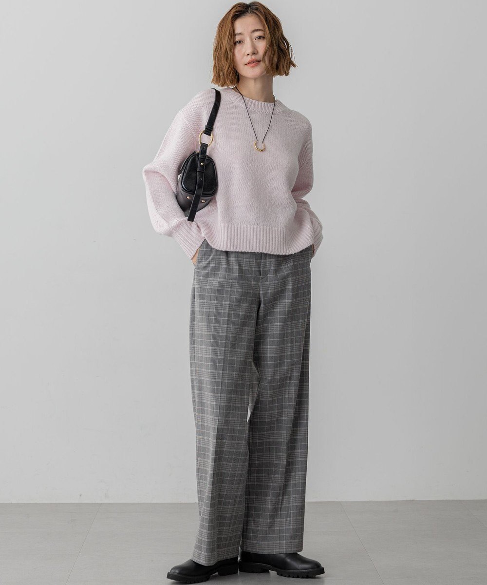 23区 S 【洗える】ウールカシミヤ パフスリーブ ニット 