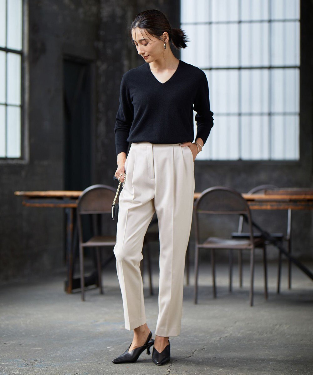 ICB 【人気のため新色追加・WEB限定カラーあり】ソフトウールハイゲージ Vネックニット 