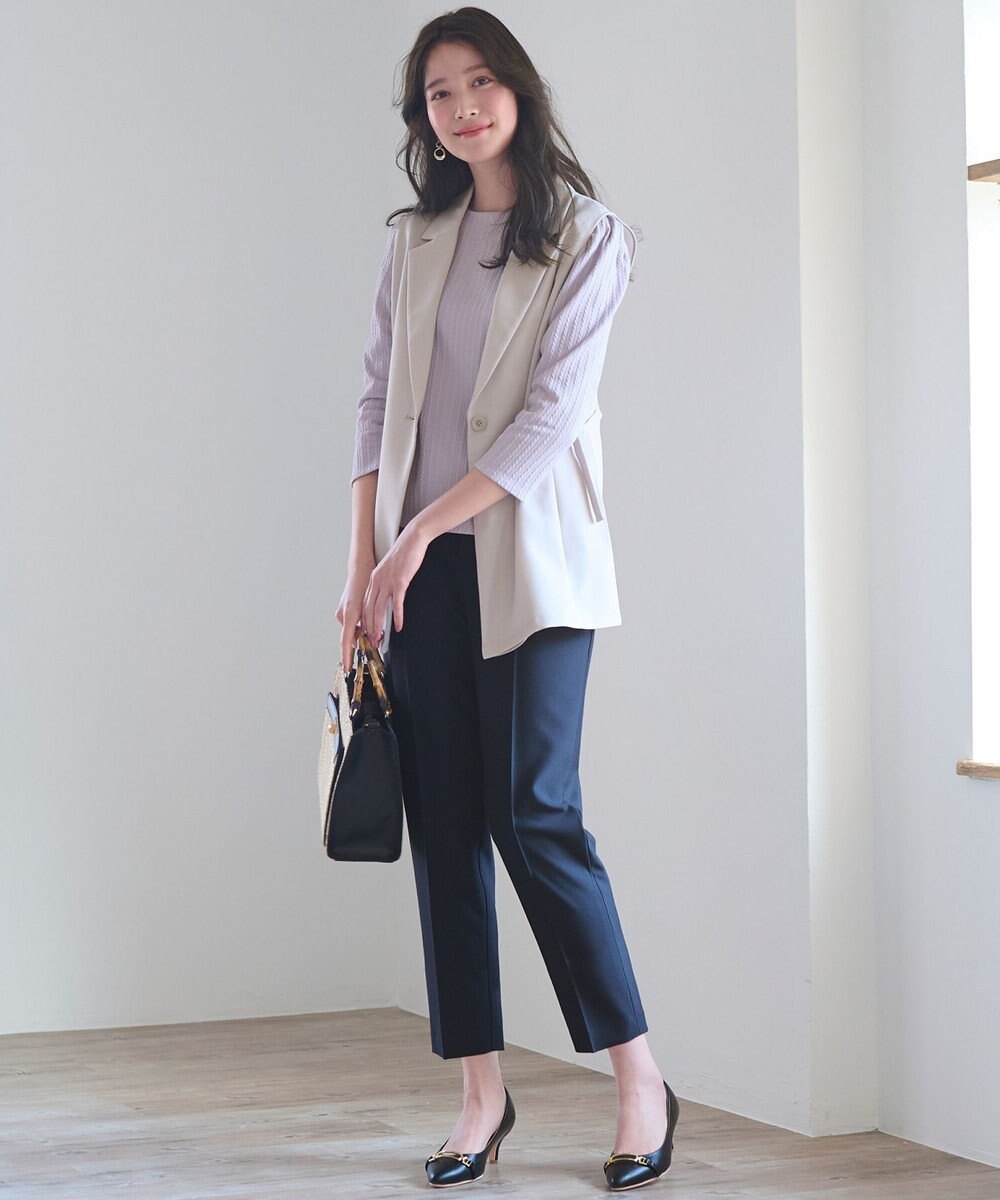 ANY SIS 【洗える】ミニケーブルジャカード プルオーバー 