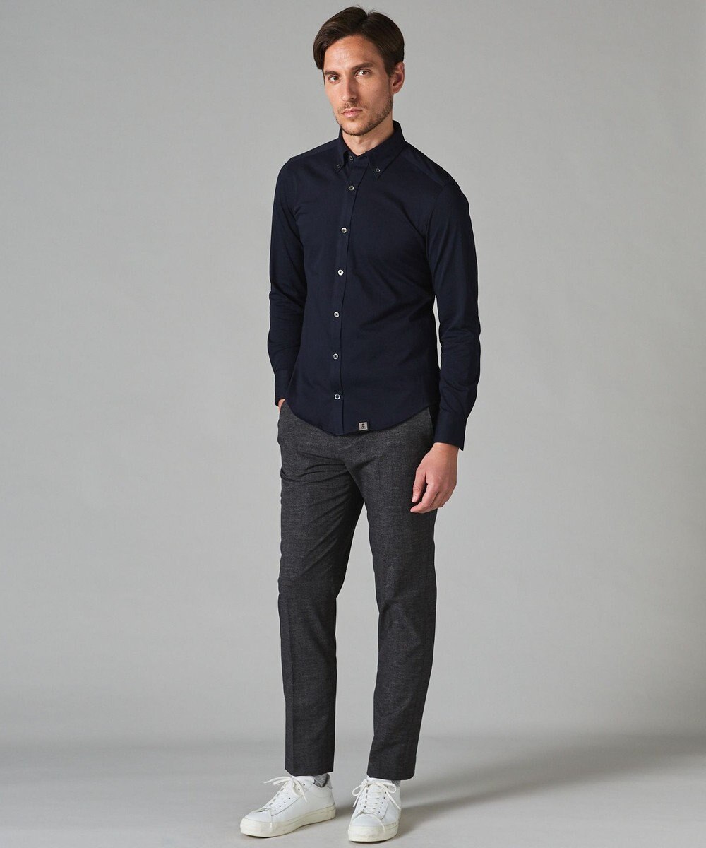 GOTAIRIKU 胸ポケット付にアップデート【吸水速乾/ストレッチ】クールマックス鹿の子 ビズシャツ_ボタンダウン 