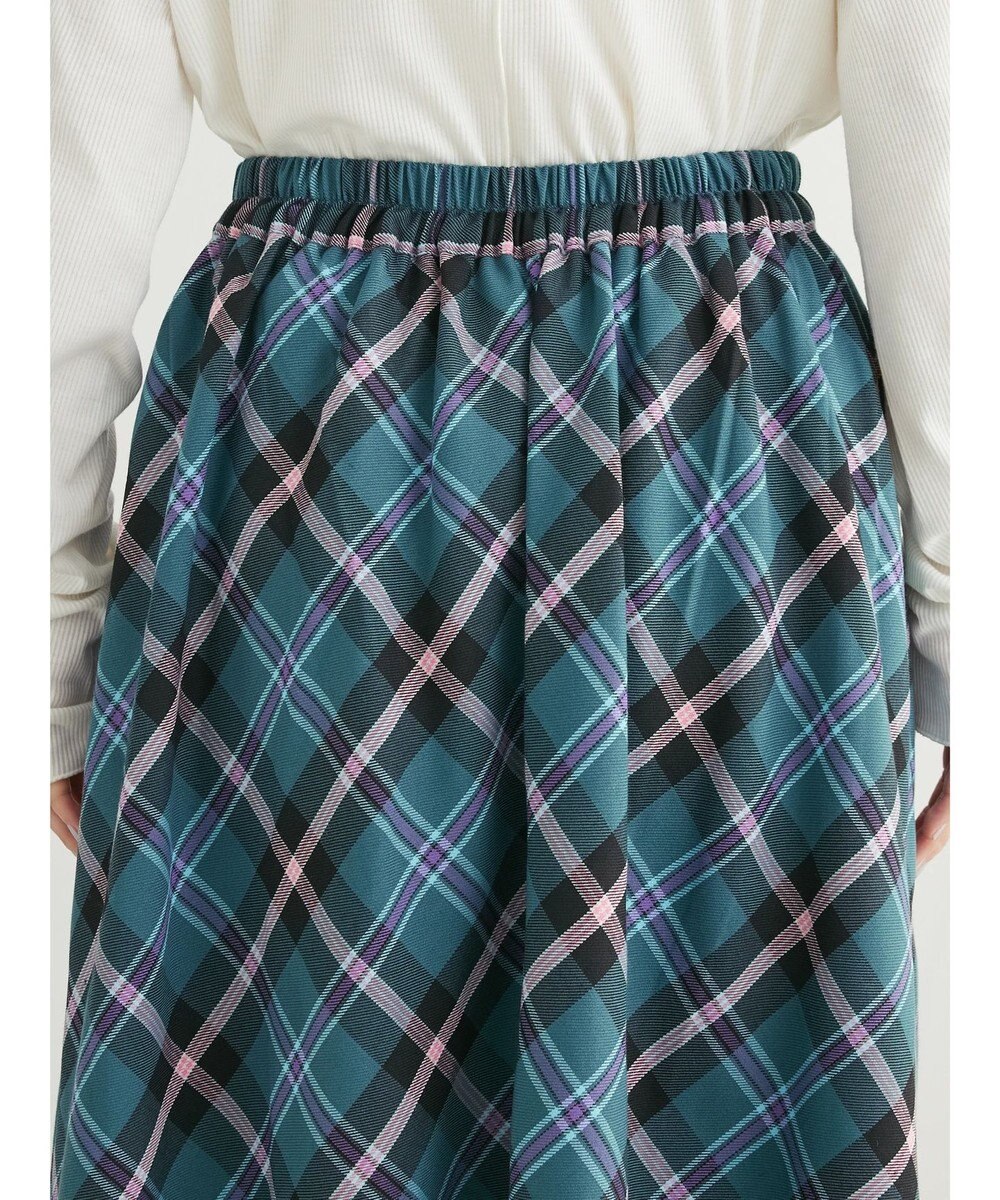 Green Parks ・Ｐｅｔｉｔ　Ｆｌｅｕｒ　バイヤスチェックフレアスカート 