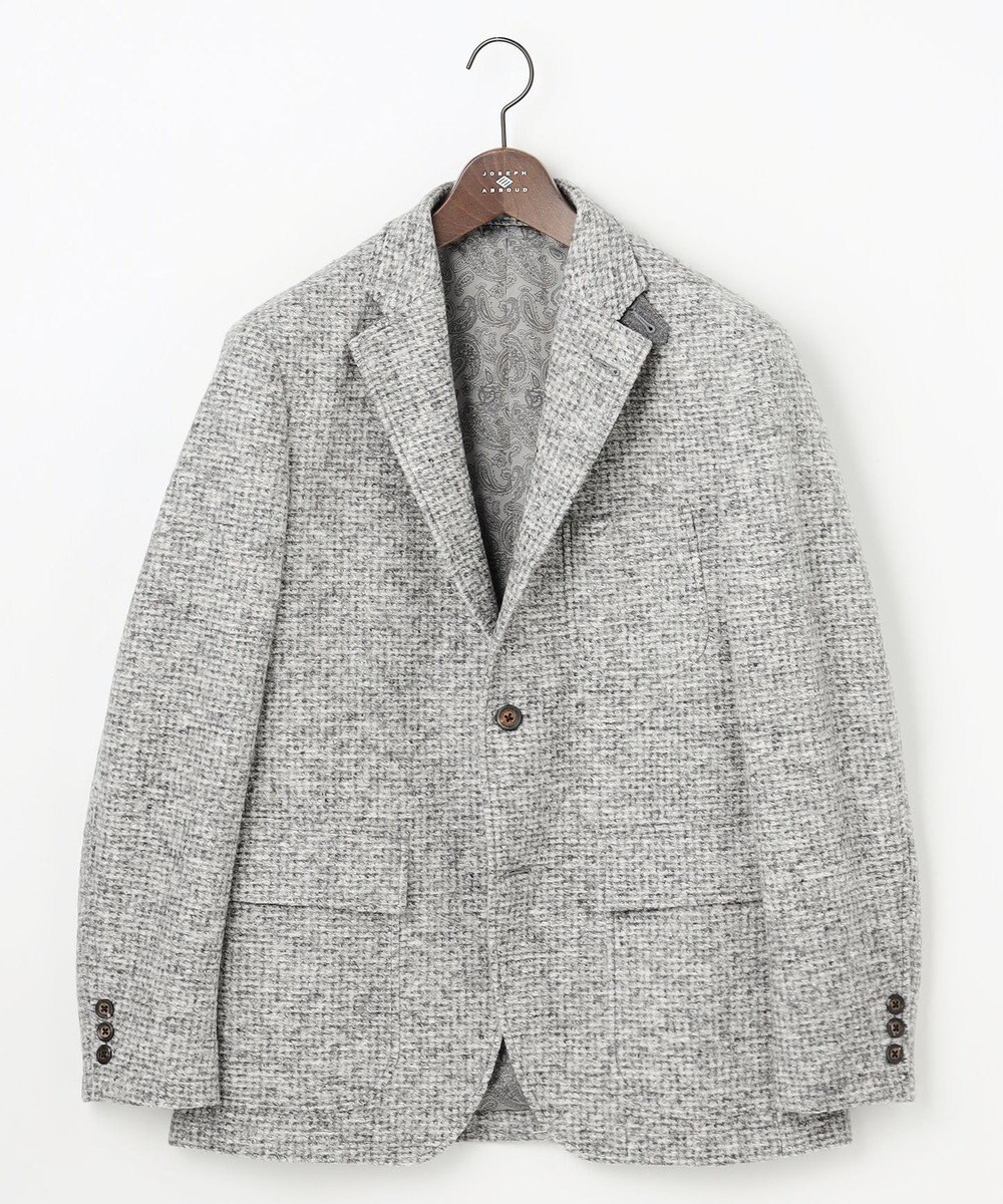 JOSEPH ABBOUD 【イタリア素材/軽量/ストレッチ】スライバー千鳥 ジャケット 