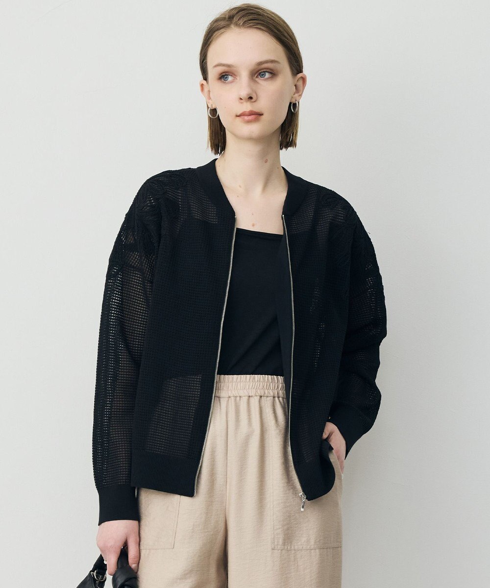 ICB L メッシュレースブルゾン 