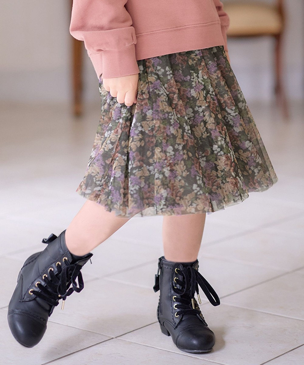 花柄 チュール フレア スカート / any FAM KIDS | ファッション通販 
