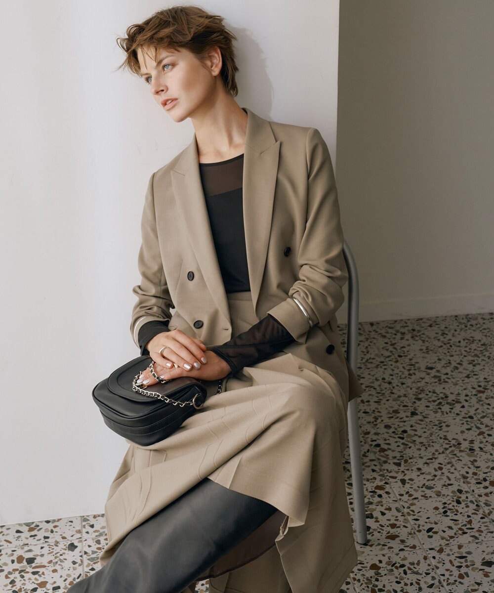 ICB 【洗える】ウール2WAYストレッチ スカート 