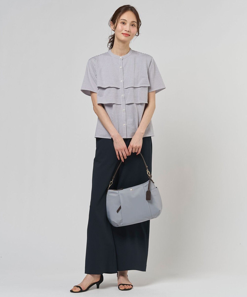 J.PRESS LADIES L 【セットアップ対応】Light ジョーゼット ワイド イージーパンツ 