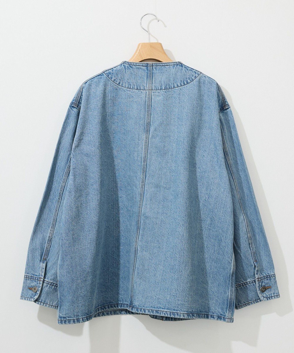 AMERICAN HOLIC ノーカラーデニムカバーオール 