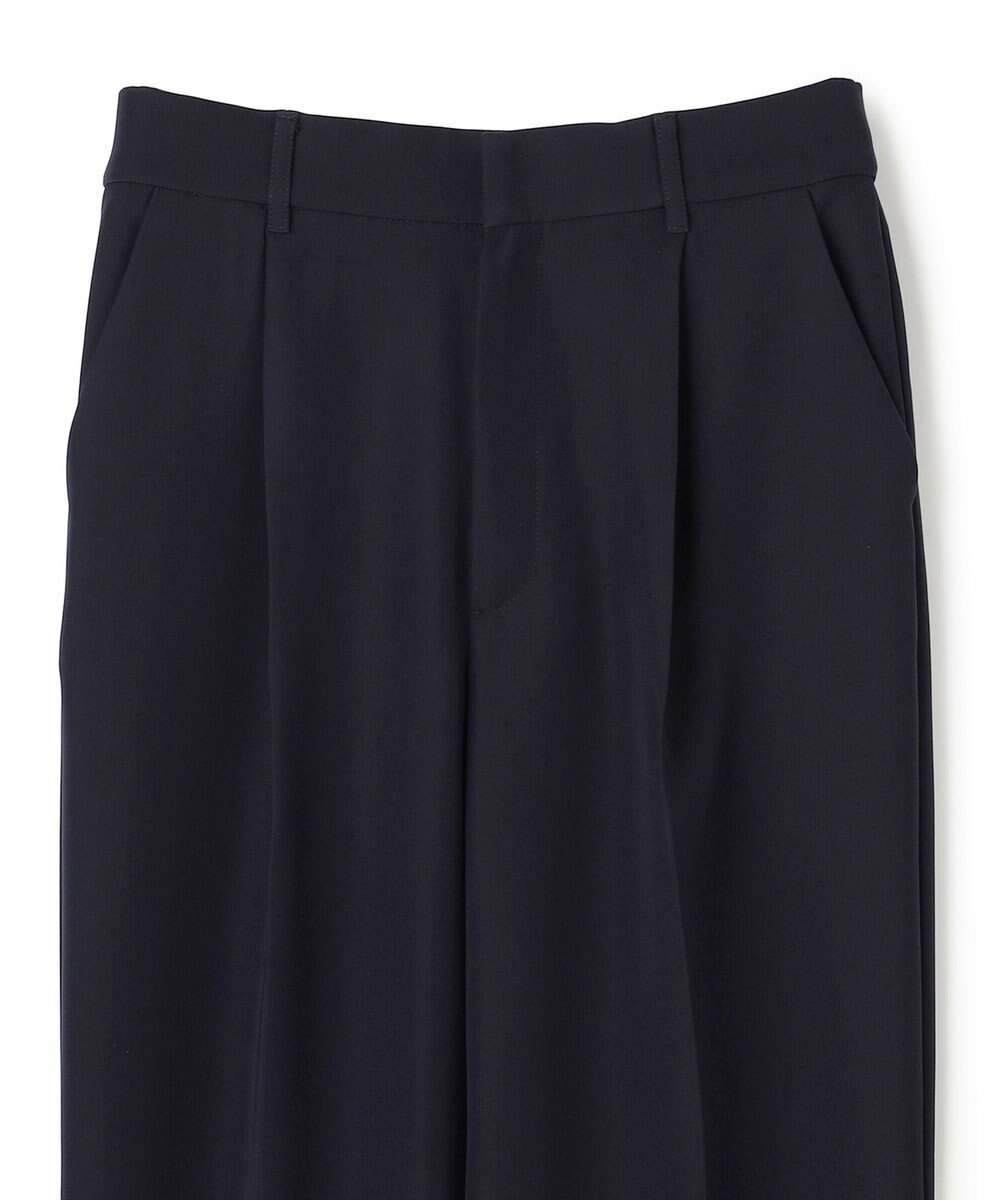 UNFILO 【ウエストゴム/セレモニー】ドライダブルクロス タックテーパードパンツ 