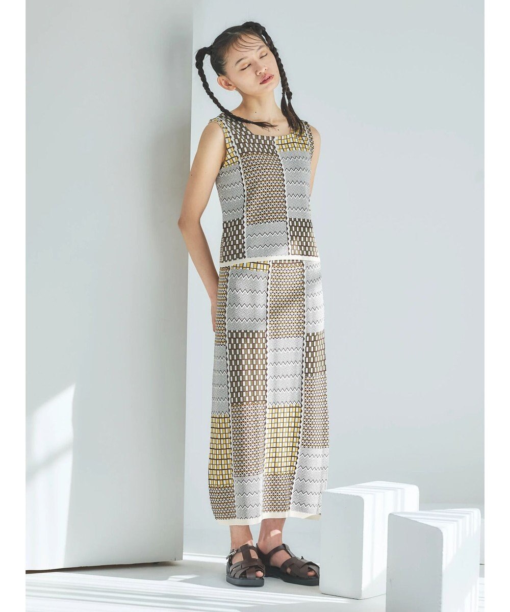 Green Parks ■ＥＳＣＡＲ　ダブルジャカードニットタンク 